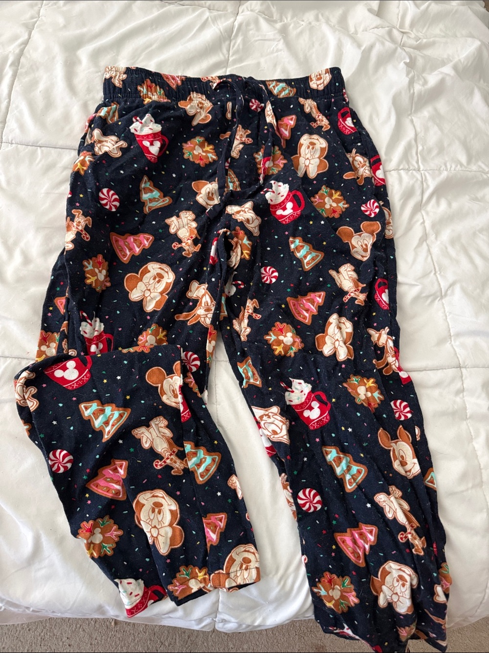 Old Navy x Disney Black Holiday Character Fleece Pajama Pants